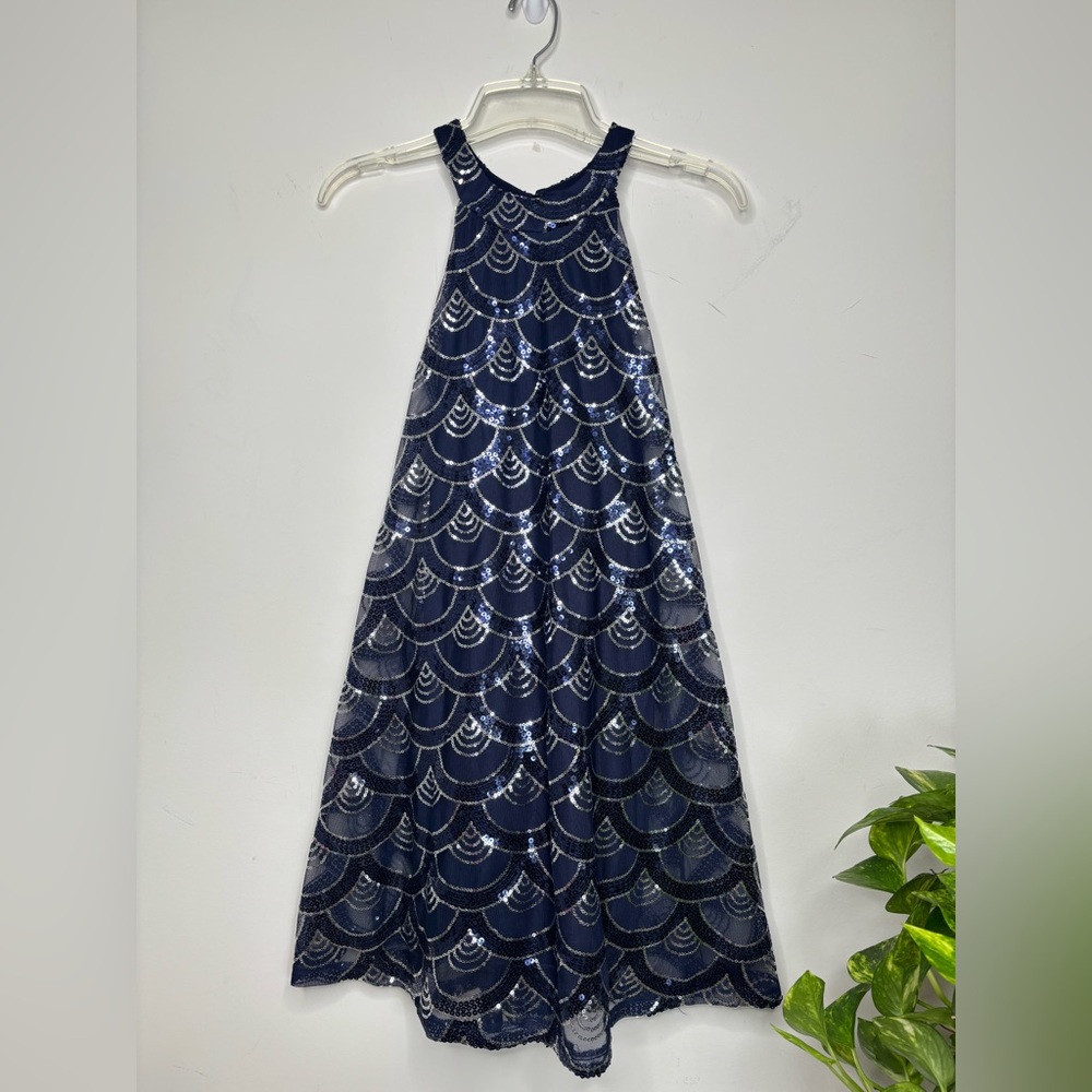 BN6 City Triangles A line Sequins Dress Sleeveless Lined Small Relaxed Fit